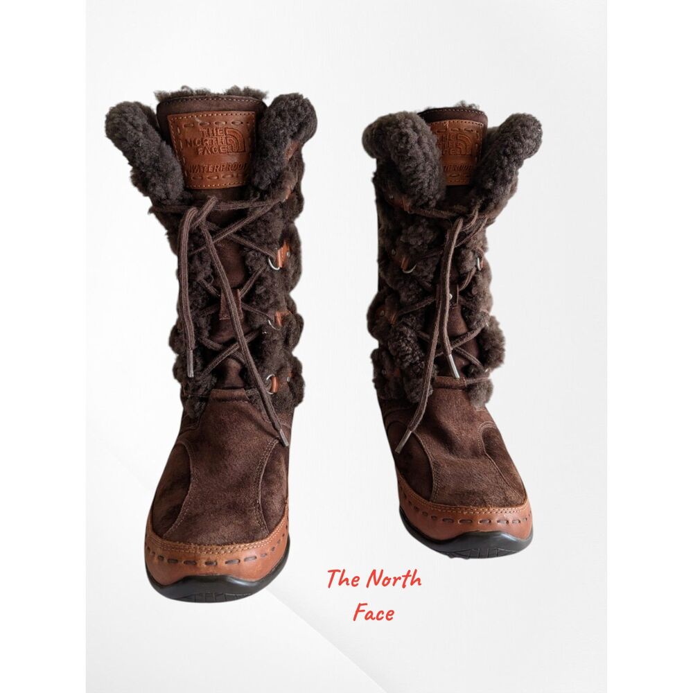 The North Face Abby III waterproof shearling winter boots women Sz 7.5